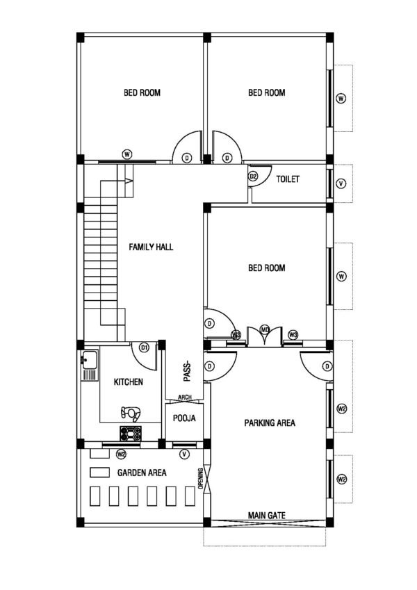 27x52 House Plan | 3BHK Modern Home Design | Vastu & Space Optimized Layout