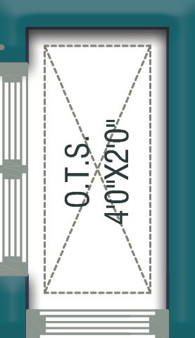 Ventilation shaft 4×2 ft near living hall in 20×25 House Plan 2BHK north facing small home design